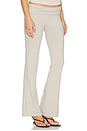 view 2 of 6 PANTALON À REVERS EN JERSEY DE COTON in Stone