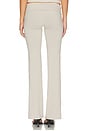 view 4 of 6 PANTALON À REVERS EN JERSEY DE COTON in Stone