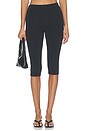 view 1 of 6 Refined Knit High Waist Capri in Onyx
