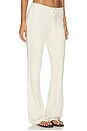 view 2 of 6 Drapey French Terry Straight Leg Pant in Buff