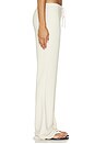 view 3 of 6 Drapey French Terry Straight Leg Pant in Buff