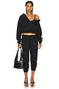 view 5 of 6 Cotton Fleece Classic Jogger in Onyx