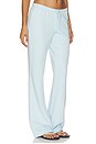 view 2 of 6 Drapey French Terry Straight Leg Pant in Powder Blue