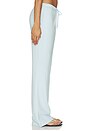 view 3 of 6 Drapey French Terry Straight Leg Pant in Powder Blue