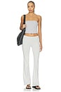 view 6 of 6 Foldover Pant in Light Heather Grey