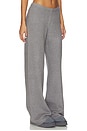 view 2 of 6 Textured Knit Relaxed Pant in Dark Heather Grey