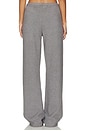 view 4 of 6 Textured Knit Relaxed Pant in Dark Heather Grey
