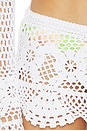 view 6 of 6 Crochet Swim Low Rise Mini Skirt in Snow