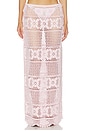 view 1 of 6 Crochet Swim Long Skirt in Cherry Blossom