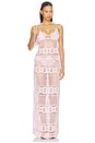 view 5 of 6 Crochet Swim Long Skirt in Cherry Blossom
