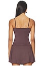 view 3 of 4 Smooth Layers Skimpy Strap Cami in Raisin