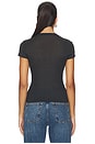 view 3 of 4 Sheer Cotton Crewneck Standard T-Shirt in Soot