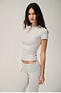 view 3 of 7 Cotton Jersey T-Shirt in Light Heather Grey