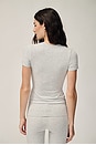 view 4 of 7 Cotton Jersey T-Shirt in Light Heather Grey