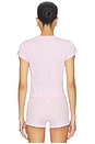 view 3 of 4 Worn in Jersey Baby T-shirt in Baby Pink