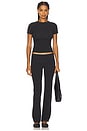 view 4 of 4 Cotton Jersey T-Shirt in Soot