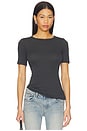 view 1 of 4 Sheer Modal T-shirt in Onyx