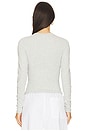 view 3 of 4 Cotton Jersey Long Sleeve T-Shirt in Light Heather Grey