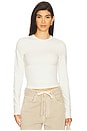 view 1 of 4 Cotton Jersey Long Sleeve T-Shirt in Marble