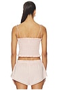 view 3 of 4 Garment Washed Ruffle Cami in Barely Pink in Dusty Pink