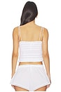 view 3 of 4 Garment Washed Ruffle Cami in Snow