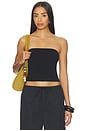 view 1 of 4 Refined Knit Tube Top in Obsidian