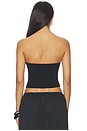 view 3 of 4 Refined Knit Tube Top in Obsidian