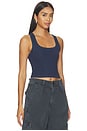 view 2 of 4 Cotton Rib Tank in Navy