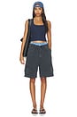view 4 of 4 Cotton Rib Tank in Navy