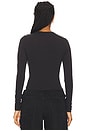 view 3 of 4 Cotton Jersey Long Sleeve T-Shirt in Soot