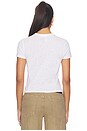 view 3 of 4 Worn in Jersey Baby V Neck Tee in Snow