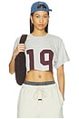 view 1 of 4 Super Cropped T-shirt in Currant19 Print