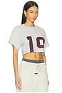 view 2 of 4 Super Cropped T-shirt in Currant19 Print