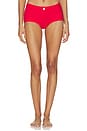 view 2 of 6 Iconic Swim Belted Boyshort in Carmine