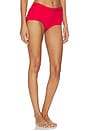 view 3 of 6 Iconic Swim Belted Boyshort in Carmine