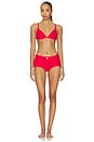 view 5 of 6 Iconic Swim Belted Boyshort in Carmine