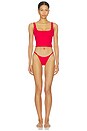 view 4 of 4 BRAGUITA BIKINI ANUDADA ICONIC SWIM in Carmine