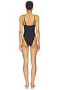 view 3 of 3 UNE PIÈCE ENCOLURE HAUTE ICONIC SWIM in Obsidian