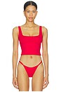 view 1 of 4 TOP BIKINI ICONIC SWIM in Carmine
