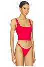 view 2 of 4 TOP BIKINI ICONIC SWIM in Carmine