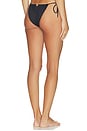 view 3 of 4 Classic Swim Medallion Tie Side Bikini Bottom in Obsidian