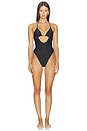 view 1 of 3 Classic Swim Medallion One Piece in Obsidian