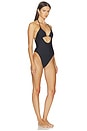 view 2 of 3 Classic Swim Medallion One Piece in Obsidian
