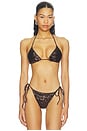 view 1 of 5 Classic Swim Triangle Bikini Top in Espresso