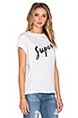 view 2 of 3 T-SHIRT SUPER in White