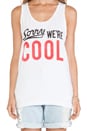 view 4 of 4 Not Sorry Tank in White