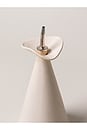 view 4 of 4 Flora Oil Cruet in Alabaster & Ivory