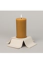 view 6 of 8 Noor Pillar Tall Candle Holder in Bone