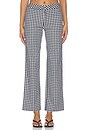view 2 of 7 PANTALON JACQUELINE in Black & White Check