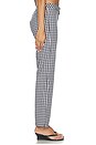 view 4 of 7 PANTALON JACQUELINE in Black & White Check